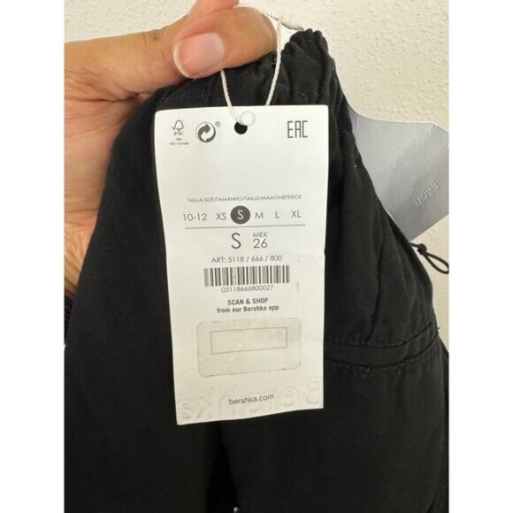 Bershka Parachute Pants Black - Picture 12 of 13